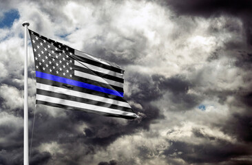 Thin Blue Line Flag United States