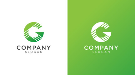 Letter G logo design for various types of businesses and company. colorful, modern, geometric letter g logo