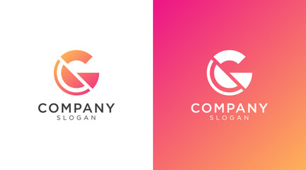 Letter G logo design for various types of businesses and company. colorful, modern, geometric letter g logo