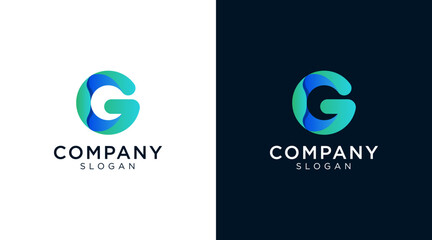 Letter G logo design for various types of businesses and company. colorful, modern, geometric letter g logo
