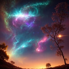 Obraz na płótnie Canvas Die Macht des Universums: Entdecke die geheimnisvolle Energie des Kosmos mit Generative AI 33