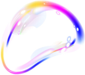 irregularly shaped soap bubble