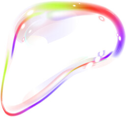 irregularly shaped soap bubble