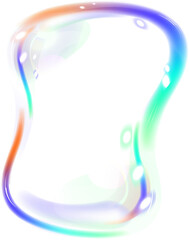 irregularly shaped soap bubble