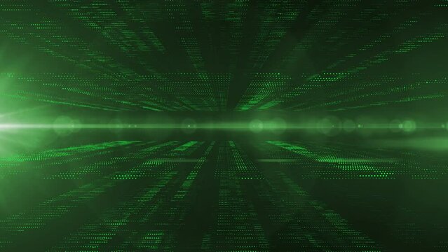 Abstract Trapcode Form digital particle wave and lights background animation cyber or technology background.