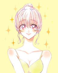 若い女性　美容