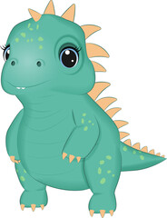 Cute Baby Dinosaur, Primeval animal wildlife