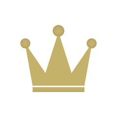 Royal crown symbol vector icon.