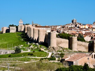 Vista de Avila y las murallas