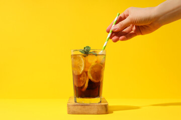 Ice tea - drink for refreshing in hot summer weather