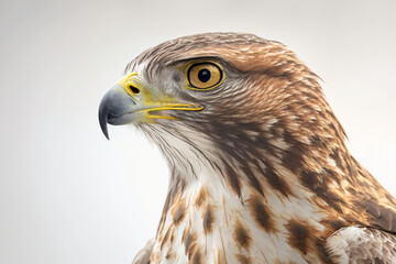 Naklejka premium Portrait of a Red-tailed Hawk (Buteo jamaicensis). created with generative AI