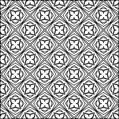  Seamless pattern. Modern stylish texture. Composition from regularly repeating geometrical element. Black and white pattern for web page, textures, card, poster, fabric, textile.