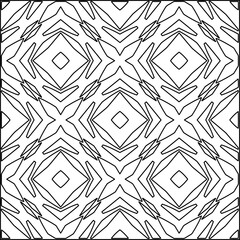  Seamless pattern. Modern stylish texture. Composition from regularly repeating geometrical element. Black and white pattern for web page, textures, card, poster, fabric, textile.