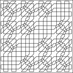  Seamless pattern. Modern stylish texture. Composition from regularly repeating geometrical element. Black and white pattern for web page, textures, card, poster, fabric, textile.