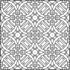  Seamless pattern. Modern stylish texture. Composition from regularly repeating geometrical element. Black and white pattern for web page, textures, card, poster, fabric, textile.