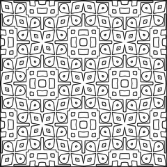  Seamless pattern. Modern stylish texture. Composition from regularly repeating geometrical element. Black and white pattern for web page, textures, card, poster, fabric, textile.