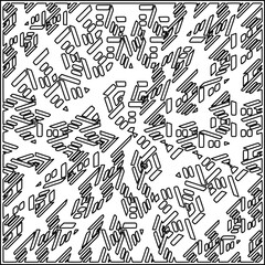  Seamless pattern. Modern stylish texture. Composition from regularly repeating geometrical element. Black and white pattern for web page, textures, card, poster, fabric, textile.