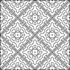  Seamless pattern. Modern stylish texture. Composition from regularly repeating geometrical element. Black and white pattern for web page, textures, card, poster, fabric, textile.