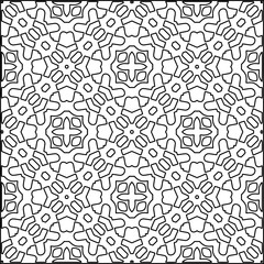  Seamless pattern. Modern stylish texture. Composition from regularly repeating geometrical element. Black and white pattern for web page, textures, card, poster, fabric, textile.