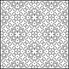 Seamless pattern. Modern stylish texture. Composition from regularly repeating geometrical element. Black and white pattern for web page, textures, card, poster, fabric, textile.