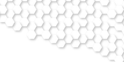Abstract 3d background with hexagons backdop backgruond. Abstract background with hexagons. Hexagonal background with white hexagons backdrop wallpaper with copy space for text.
