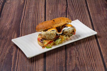 Fish dimsum momo sub sandwich