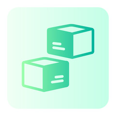 delivery box gradient icon