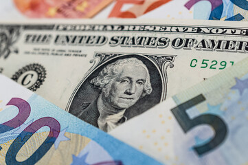 Porträt auf der 1 US Dollar Banknote