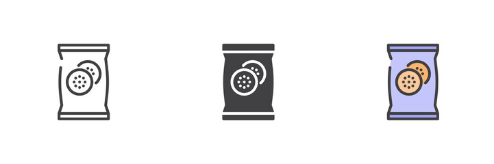 Cookie package different style icon set