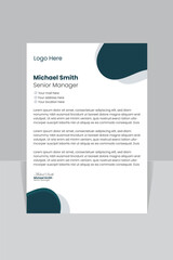 creative modern letter head design template for your project.