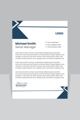 creative modern letter head design template for your project.