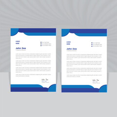 creative modern letter head design template for your project.