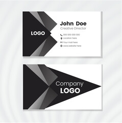 Business card design template, Clean professional business card template, visiting card, business card template.