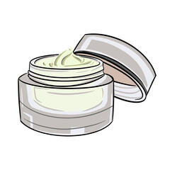 cosmetic cream jar