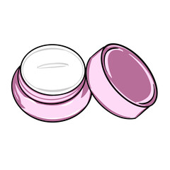 cosmetic cream jar