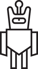 Obraz premium robot cartoon avatar