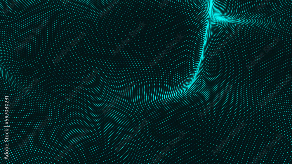 Poster data technology illustration. abstract background with lines. abstract background with glowing lines