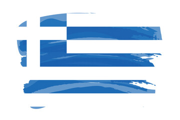 Fototapeta premium Brush stroke flag of GREECE