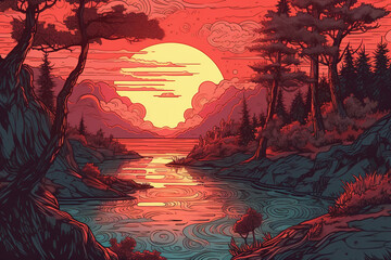 Ai tramonto sul lago 04