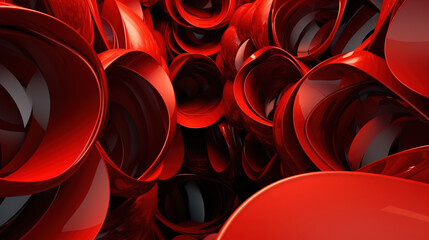 Abstract red modern background. AI