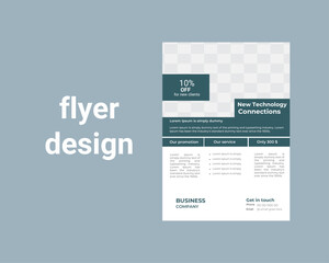 business flyer template design