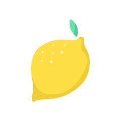 Lemon Vegetable Sketch Color simple icon Hand-drawn Cartoon Illustration