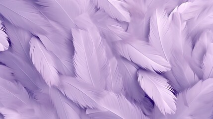 Fototapeta premium Purple Feathers Pastel Color Background 