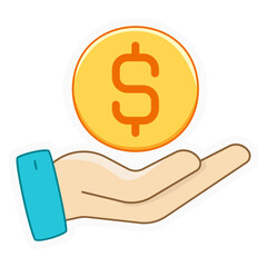 raise bordered sticker