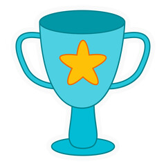 success bordered sticker