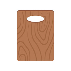 wooden cutting board icon over white background. colorful design. vector illustration
