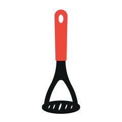 Kitchen utensils icon. Flat illustration of kitchen utensils icon for web design