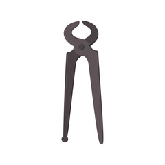 Pliers icon. Flat illustration of pliers vector icon for web design