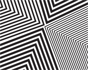 Fototapeta premium Bold Impressions: Striking Black Line Designs on White Canvas