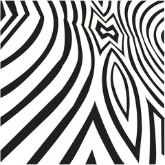 Abstract geometric stripes pattern.vector lines black and white background, Geometrical monochrome design.zigzag line	effect.
